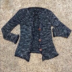 BCBG Max black/white cardigan, like new!
